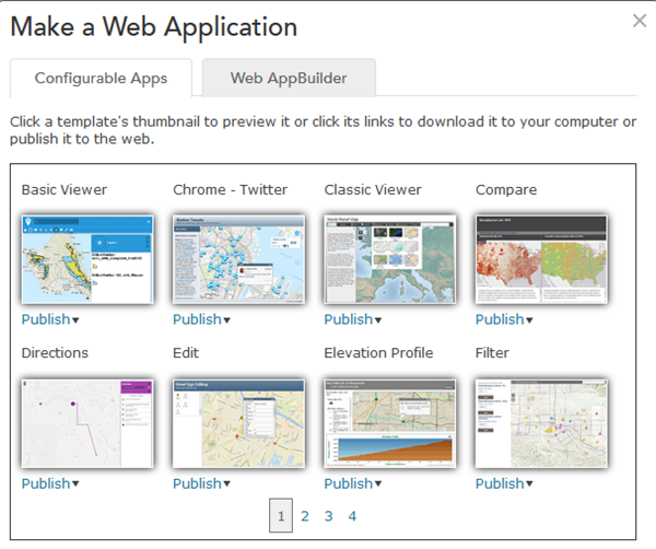 Templates used for web apps