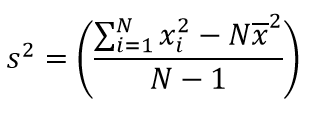 Variance equation